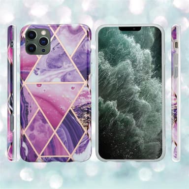iPhone 12 PRO MAX lommebokdeksel etui (lilla)
