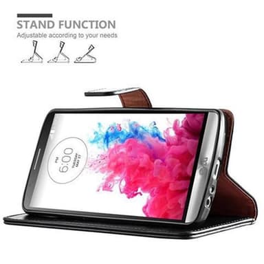 LG G3 lommebokdeksel etui (svart)