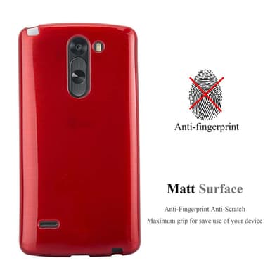 LG G3 STYLUS silikondeksel cover (rød)
