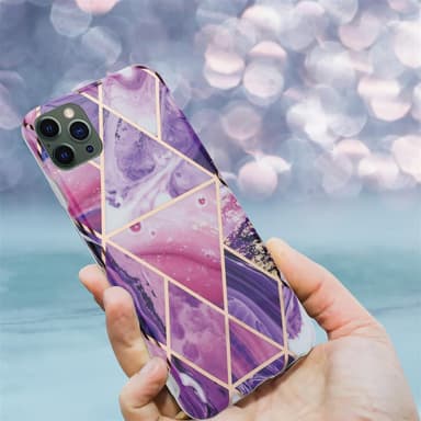iPhone 12 PRO MAX lommebokdeksel etui (lilla)
