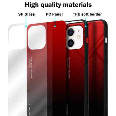 Deksel iPhone 12 MINI Case Cover (svart)