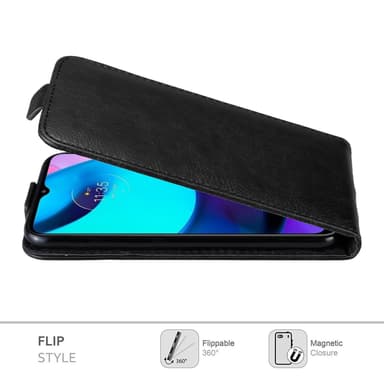 Motorola MOTO E20 / E30 / E40 deksel flip cover (svart)