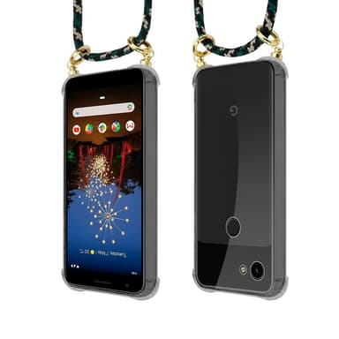 Google PIXEL 3A Deksel med Halskjede (brun)
