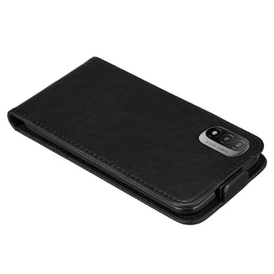 Motorola MOTO E20 / E30 / E40 deksel flip cover (svart)