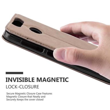 ZTE Blade V8 MINI lommebokdeksel case (brun)