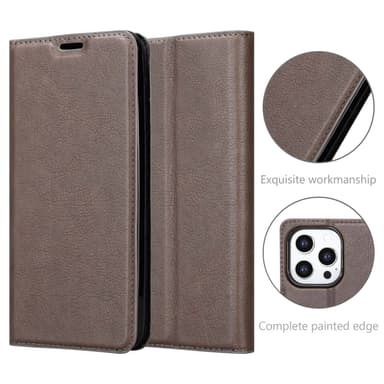 iPhone 13 PRO lommebokdeksel case (brun)