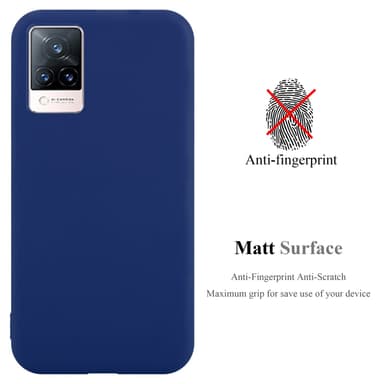 Deksel Vivo V21 4G / 5G Silikon cover (blå)