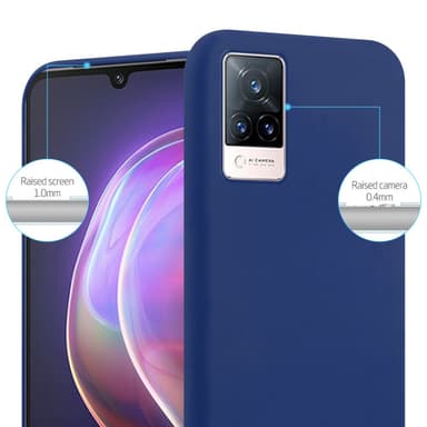 Deksel Vivo V21 4G / 5G Silikon cover (blå)
