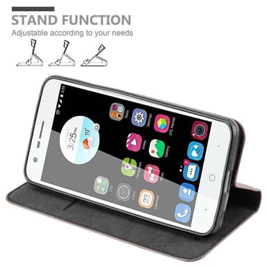 ZTE Blade V8 MINI lommebokdeksel case (brun)