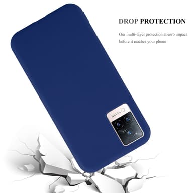 Deksel Vivo V21 4G / 5G Silikon cover (blå)