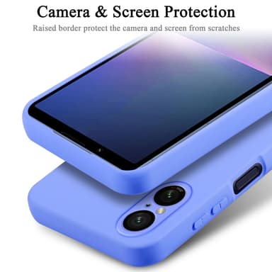 Sony Xperia 5 V silikondeksel case (lilla)