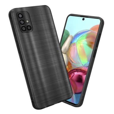 Samsung Galaxy A71 4G Silikondeksel Beskyttelse (svart)