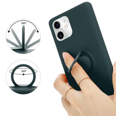 Deksel iPhone 11 Ring Case (grønn)
