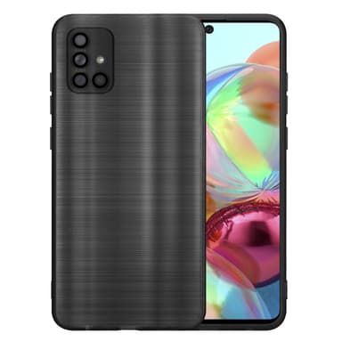 Samsung Galaxy A71 4G Silikondeksel Beskyttelse (svart)