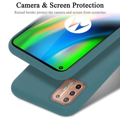 Motorola MOTO G9 PLUS silikondeksel case (Grønn)