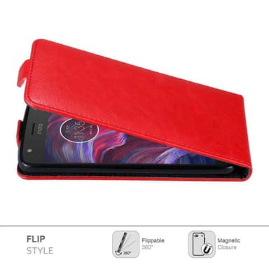 Motorola MOTO X4 deksel flip cover (rød)