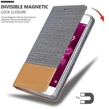 Huawei Enjoy 7 lommebokdeksel etui (grå)