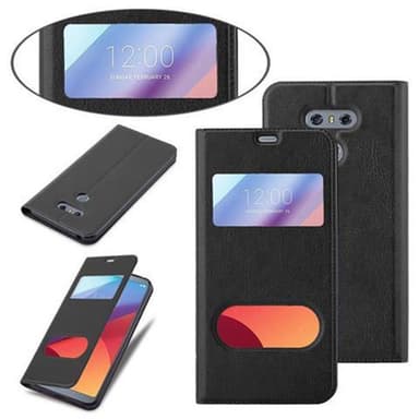 LG G6 lommebokdeksel cover (svart)