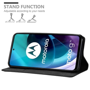 Motorola MOTO G71 5G lommebokdeksel case (svart)