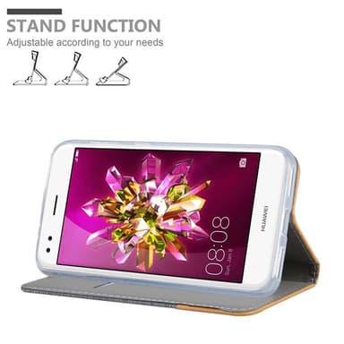 Huawei Enjoy 7 lommebokdeksel etui (grå)