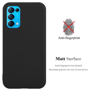 Deksel Oppo FIND X3 LITE Silikon cover (svart)