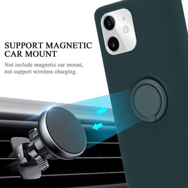 Deksel iPhone 11 Ring Case (grønn)