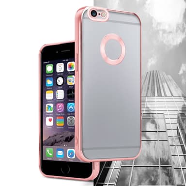 iPhone 6 / 6S silikondeksel Krom case (gjennomsiktig)