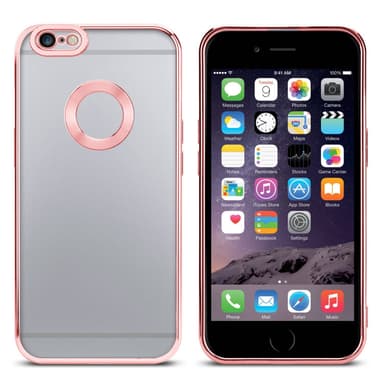iPhone 6 / 6S silikondeksel Krom case (gjennomsiktig)