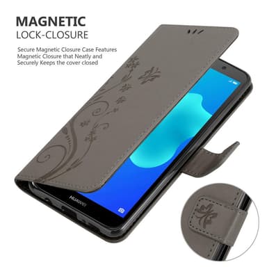 Huawei Y5 PRIME 2018 / Y5 2018 lommebokdeksel Blomster