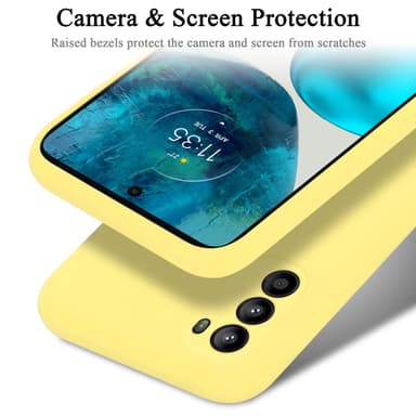 Motorola MOTO G52 4G / G82 5G silikondeksel case (gul)