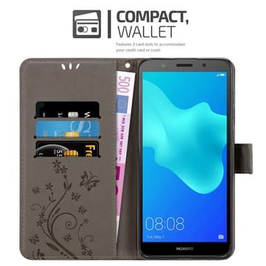 Huawei Y5 PRIME 2018 / Y5 2018 lommebokdeksel Blomster