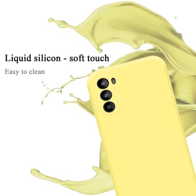 Motorola MOTO G52 4G / G82 5G silikondeksel case (gul)