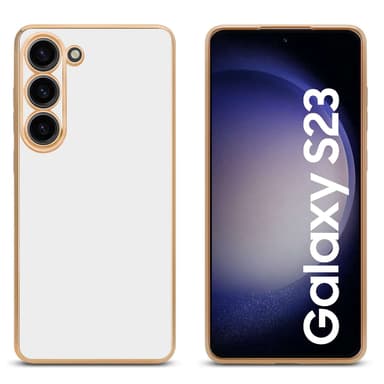 Samsung Galaxy S23 silikondeksel case (Hvit)