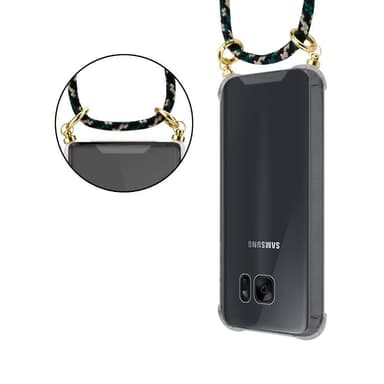 Samsung Galaxy S7 EDGE Deksel med Halskjede (brun)