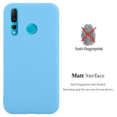 Deksel Huawei NOVA 4 Silikon cover (blå)