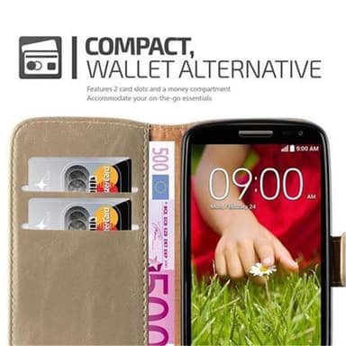 LG G2 MINI lommebokdeksel etui (brun)