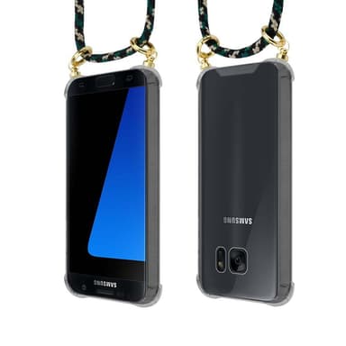 Samsung Galaxy S7 EDGE Deksel med Halskjede (brun)