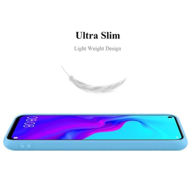 Deksel Huawei NOVA 4 Silikon cover (blå)