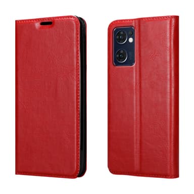 Oppo FIND X5 LITE / Reno7 5G lommebokdeksel case (rød)