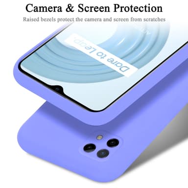 Realme C21 silikondeksel case (lilla)