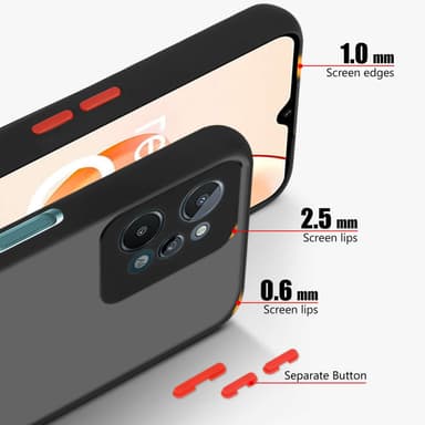 Realme C31 Deksel Case Cover (Svart)