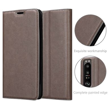 Sony Xperia 1 III lommebokdeksel case (brun)