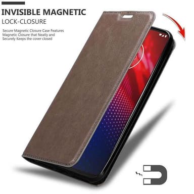 Motorola MOTO Z4 lommebokdeksel case (brun)