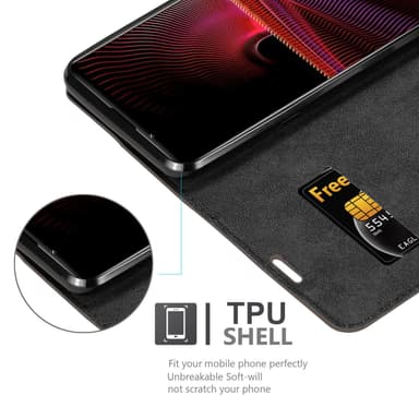 Sony Xperia 1 III lommebokdeksel case (brun)