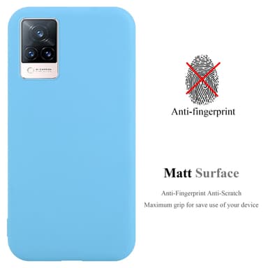 Deksel Vivo V21 4G / 5G Silikon cover (blå)