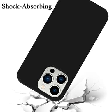 iPhone 14 PRO silikondeksel case (svart)