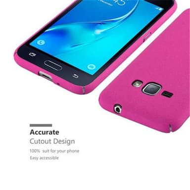Samsung Galaxy J1 2016 Hardt Deksel Cover (rosa)