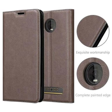 Motorola MOTO Z4 lommebokdeksel case (brun)
