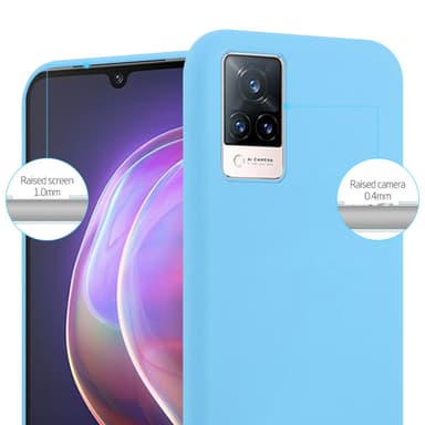 Deksel Vivo V21 4G / 5G Silikon cover (blå)