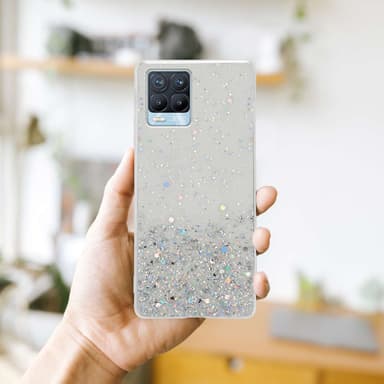 Realme 8 4G / 8 PRO Silikondeksel Glitter